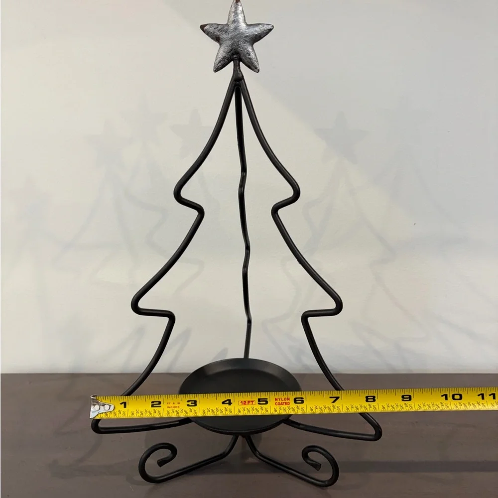 Longaberger‎ wrought iron Christmas tree candle holder